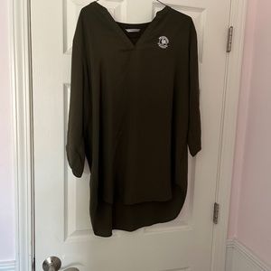 Olive Green Primrose Blouse